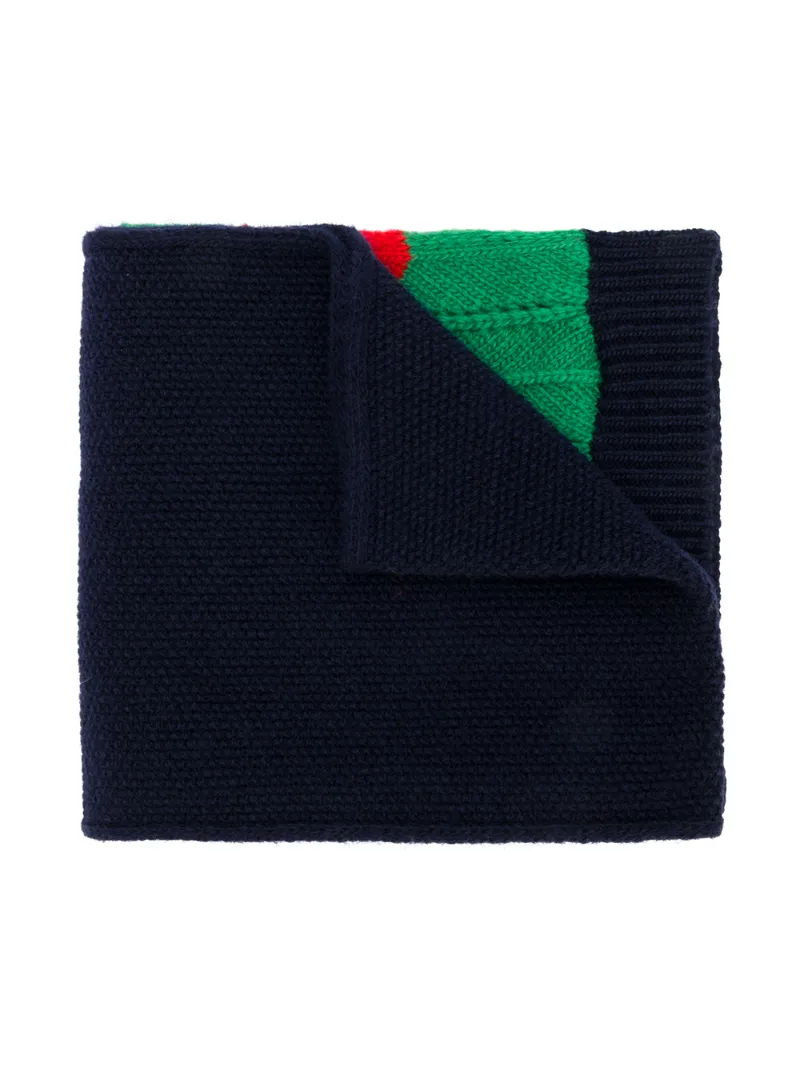 Gucci Kids шарф рыхлой вязки дизайна колор-блок